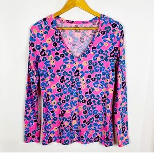 Lilly Pulitzer Jodie top on Sun-kissed Paws Off Sz S